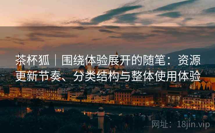 茶杯狐｜围绕体验展开的随笔：资源更新节奏、分类结构与整体使用体验
