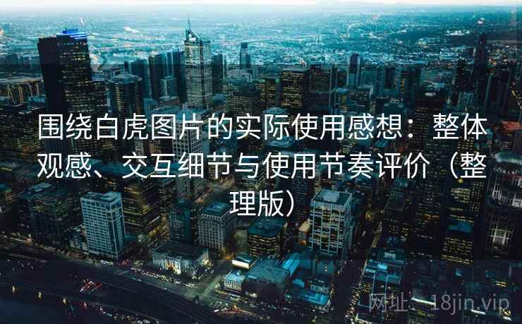 围绕白虎图片的实际使用感想：整体观感、交互细节与使用节奏评价（整理版）