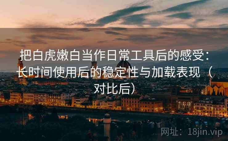 把白虎嫩白当作日常工具后的感受：长时间使用后的稳定性与加载表现（对比后）